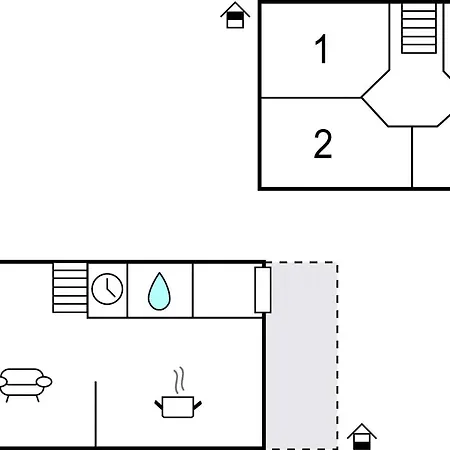 Feriehus In With Kitchen